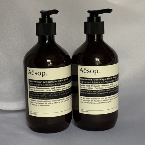 Aesop hand wash empty bottles - hand,
