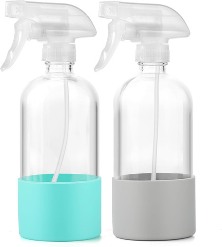 Glass spray bottles - bottles, (2-pack)