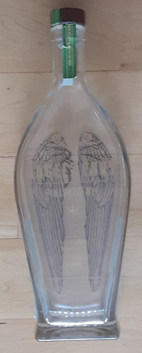 Angels envy finished rye - finished, empty