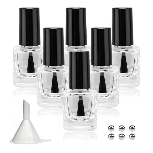 6pcs empty nail polish - empty, bottles