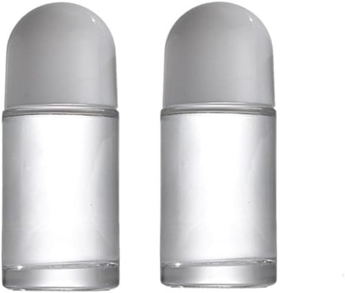 White 50ml glass - white, roller