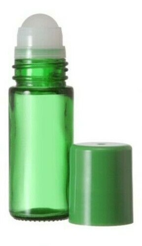 Green roller bottles 30ml - roller,