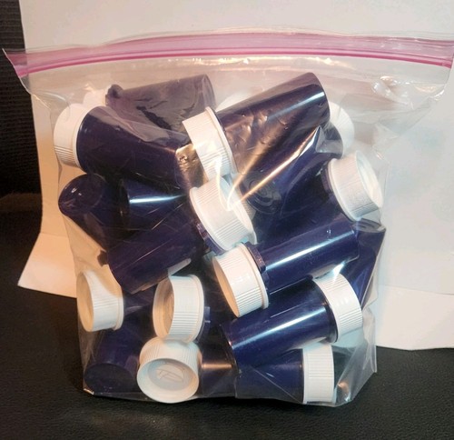 Empty plastic pill bottles - empty,